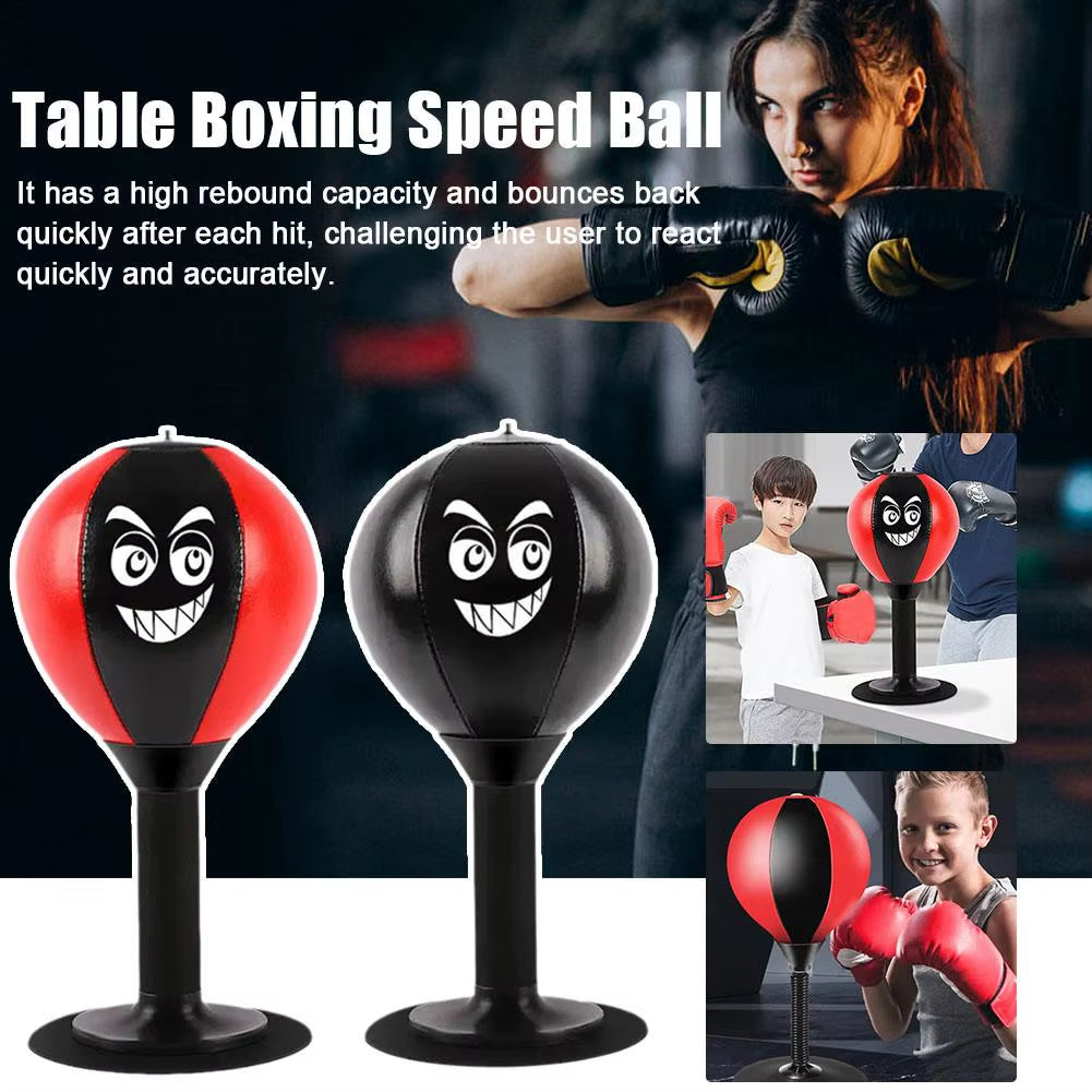 Punching Bag Desktop Punching Bag Stress Buster with Suction Cup Desk Table Boxing Punch Ball Suction Cup Reduce Tension Toys