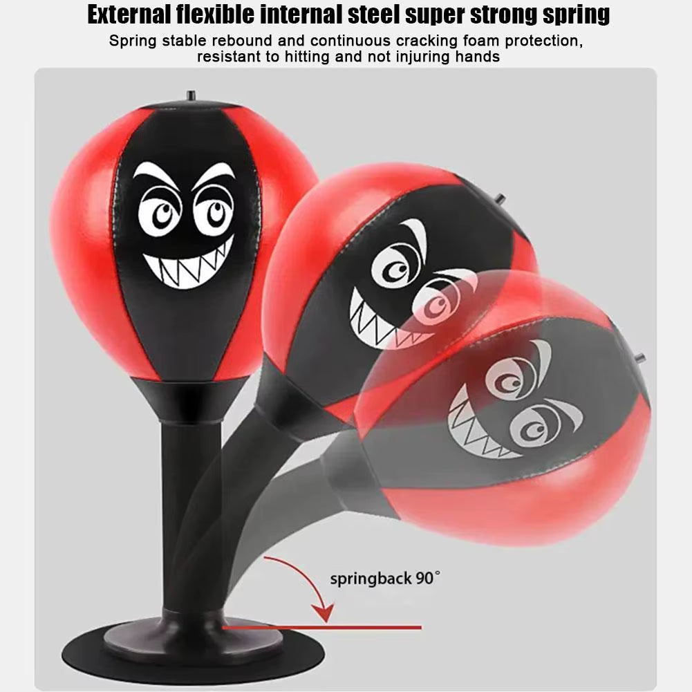 Punching Bag Desktop Punching Bag Stress Buster with Suction Cup Desk Table Boxing Punch Ball Suction Cup Reduce Tension Toys
